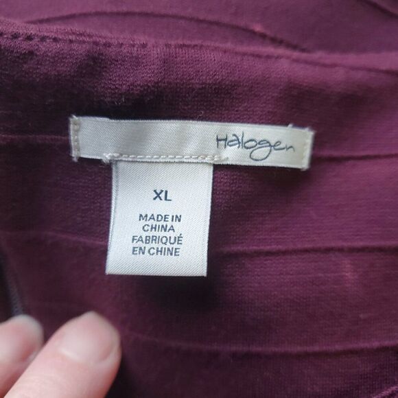 Halogen  Fit & Flare Stretchy Compression swing dress  XL - Picture 2 of 4